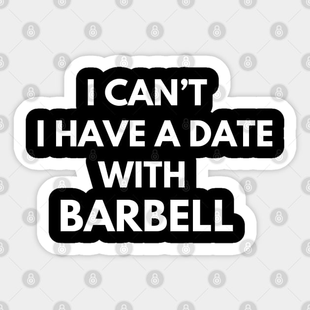 Barbell Sticker by AniTeeCreation